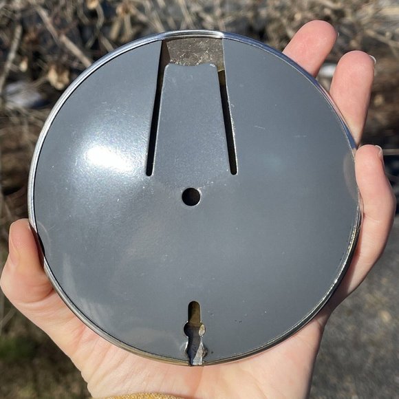 4 1/2" Chrome Plated CLOCK PARTS Pendulum Bob 20th C. VINTAGE - Picture 2 of 14